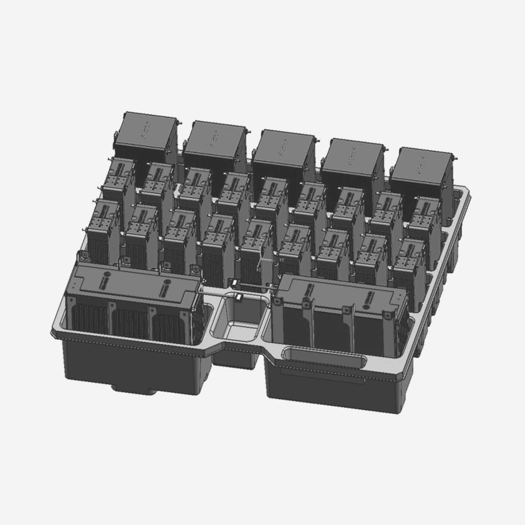 EV battery component tray